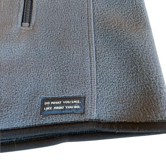 Life is Good Fleece Vest Full Zip Mock Neck Mens Size Large Grayish Blue - Picture 5 of 8